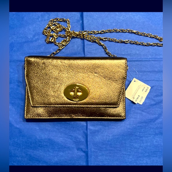 Coach NWT Crossbody bag gold/ dust bag - Picture 7 of 12